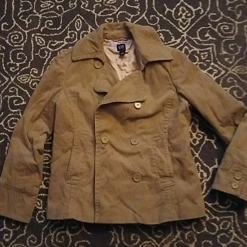 Euc courdory tan jacket coat